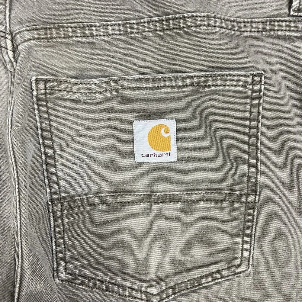 Carhartt Rigby Canvas Pants Size 31x34 Brown Relaxed Fit Work Wear 102517 909
